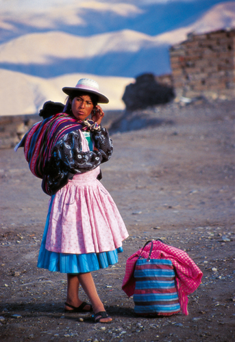 Femme indienne  Potos (Bolivie).