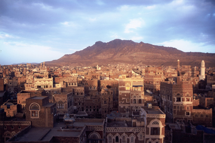 Lever de soleil sur Sanaa.