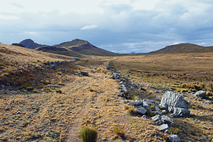 Site inca de Curamba (Apurimac, Prou).
