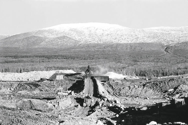 Un champ aurifre en Kolyma.