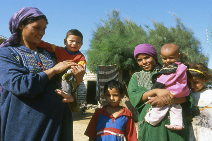 Famille dagriculteurs de loasis de Bahariya, probablement venue de loasis de Siwa plus au nord.