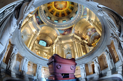 Dme des Invalides depuis la crypte.