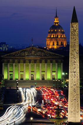 La Concorde depuis lhtel de la Marine.