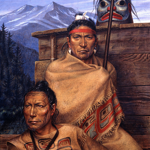 Tlingit ou Kolosh (1800)  sud-est de lAlaska.