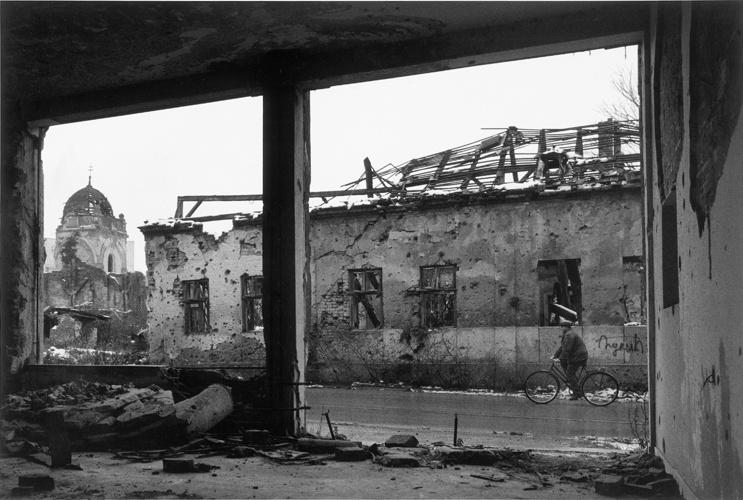 Ruines de Vukovar (Croatie),  la frontire avec la Serbie.