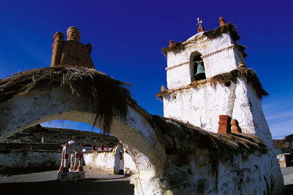 glise de Parinacota, parc national de Lauca.