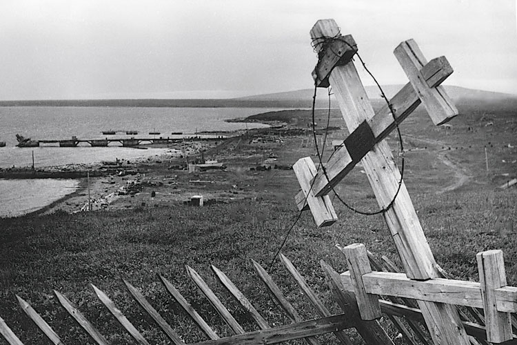 La baie de Nagaev (Magadan, Kolyma), vingt et un ans après la libération de l’auteur, 1977.