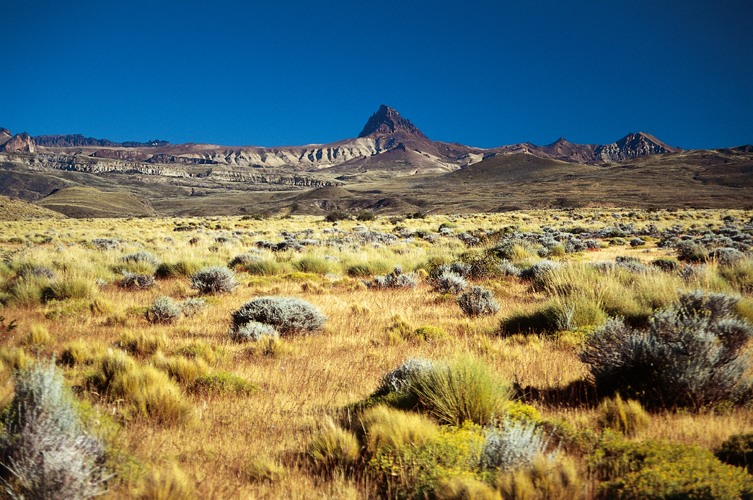 Le cerro Pan, identifiable de trs loin, borde les rives du lac SanMartin.